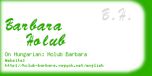 barbara holub business card
